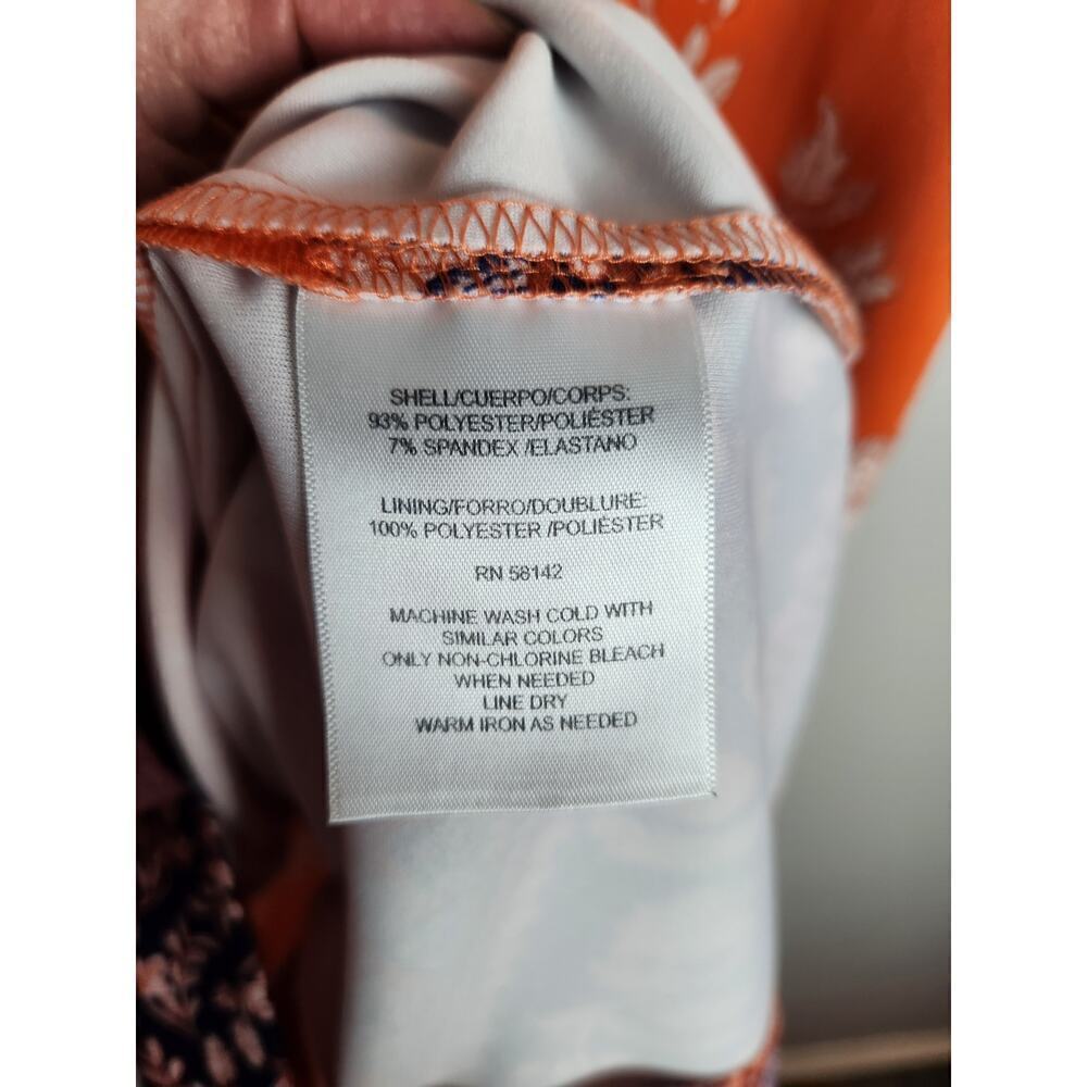 Maggy London Sheath knee length dress sz 2 v- neck detail Careerwear office - Picture 6 of 9